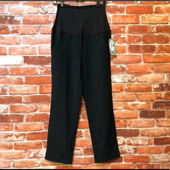 🍀Oh! Mamma Black maternity pants with pockets - Picture 5 of 7